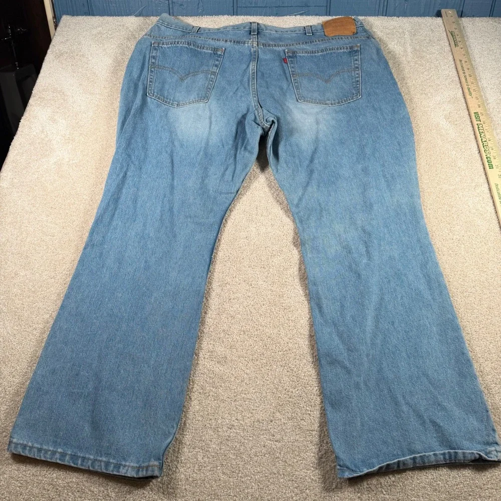 Levi's 515 Boot Cut Jeans Women 24M (FITS 42x31) Blue Made in USA Vintage READ